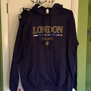 London England Navy Blue Hoodie